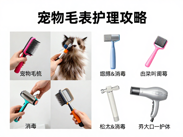 宠物毛发护理全攻略,梳理、工具消毒与吹干蓬松技巧