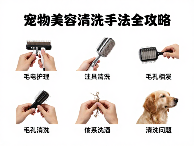 宠物美容师必看,毛发梳理技巧、工具清洗消毒与手法训练全攻略