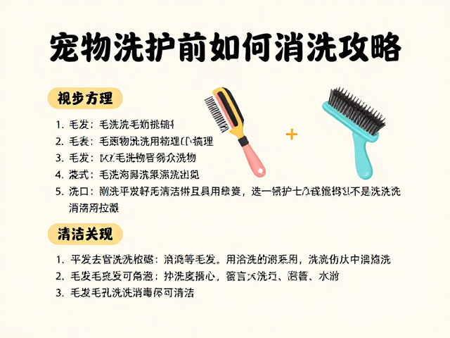 宠物洗护前如何梳理?毛发梳理方法与工具清洗消毒全攻略