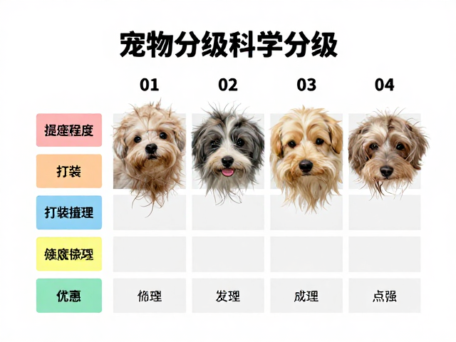 宠物毛发打结预处理与梳理法,接待健康评估全流程指南