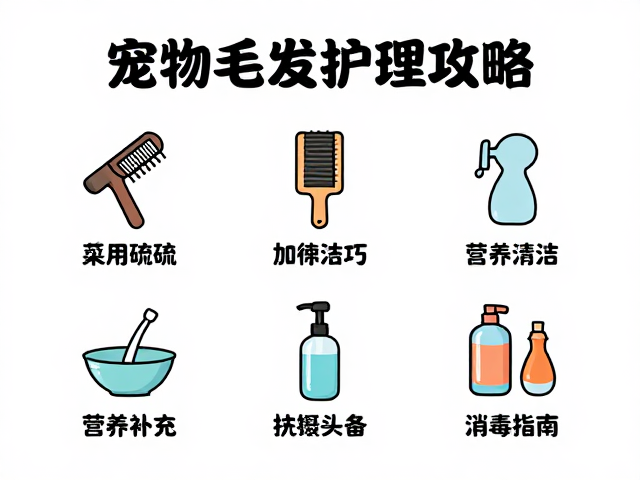 宠物毛发护理全攻略,梳理技巧、营养补充与工具消毒指南