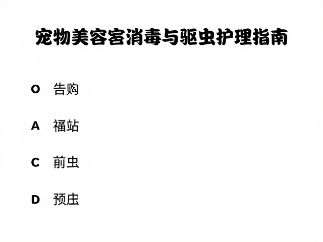 宠物美容室消毒通风与驱虫防蚤护理指南,科学毛发梳理让爱宠更健康