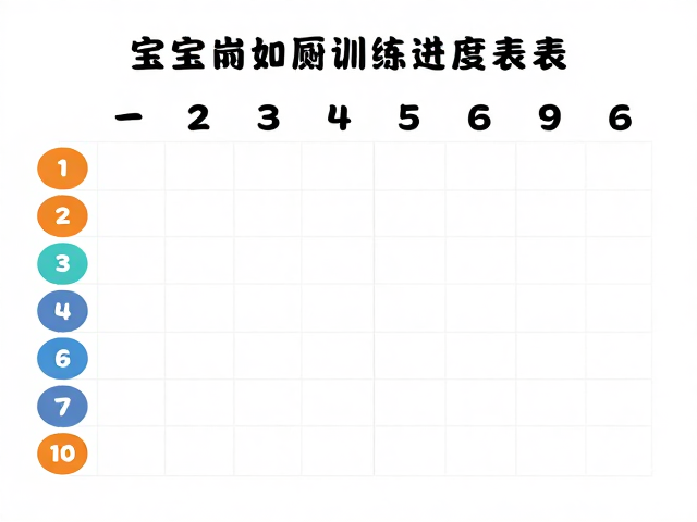 宝宝定点如厕训练进度表,围栏辅助,快速养成好习惯