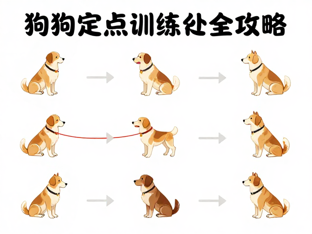狗狗定点如厕与松绳行走,坐下指令训练全攻略