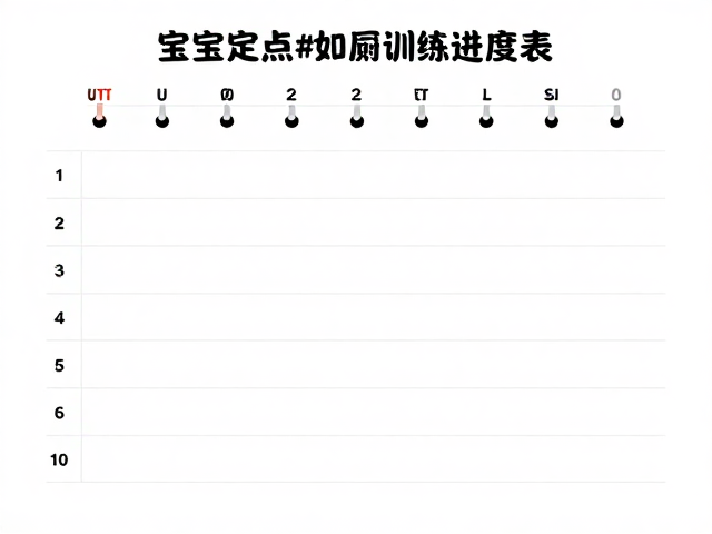 宝宝定点如厕训练进度表,围栏辅助,快速养成好习惯