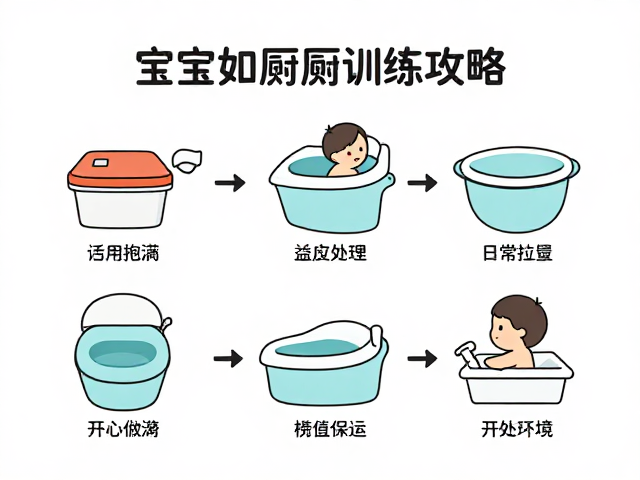 宝宝定点如厕训练攻略,分类收纳与适应陌生环境的全景指南
