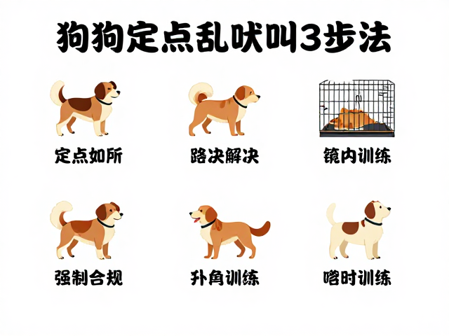 狗狗定点如厕与笼内训练,彻底解决乱吠叫的3步法