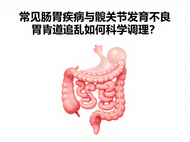 常见肠胃疾病与髋关节发育不良，胃肠道紊乱如何科学调理？