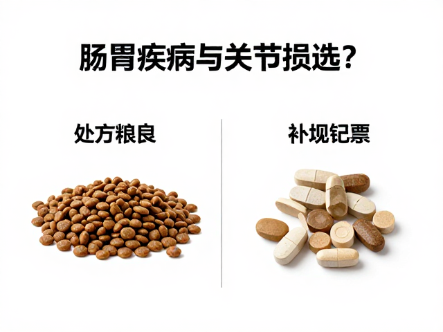 肠胃疾病与关节损伤?处方粮和补充剂怎么选