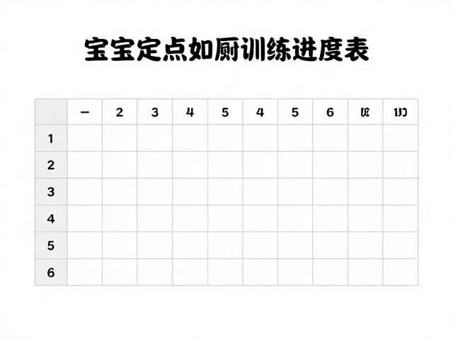 宝宝定点如厕训练进度表,成年期巩固指南,高效养成好习惯