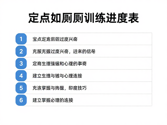 宝宝定点如厕训练进度表,克服过度兴奋,轻松掌握如厕技巧
