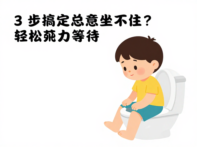 孩子如厕训练总坐不住?3步搞定注意力集中,轻松学会等待
