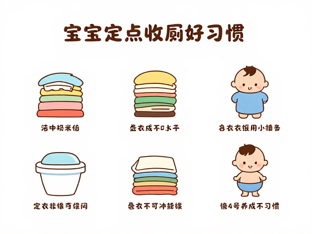 宝宝定点如厕不爆冲？叠衣服收纳法，轻松养成好习惯