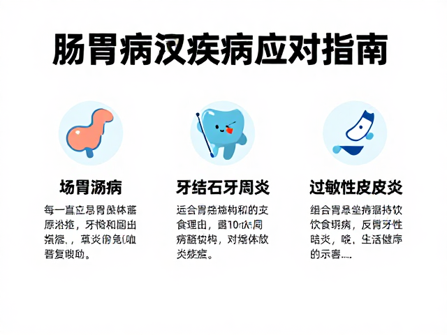 肠胃病、牙结石牙周炎、过敏性皮炎如何调理?3大常见疾病应对指南