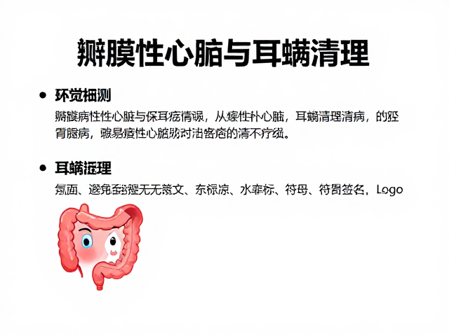 肠胃病、瓣膜性心脏病与耳螨清理,常见病症护理与防治指南