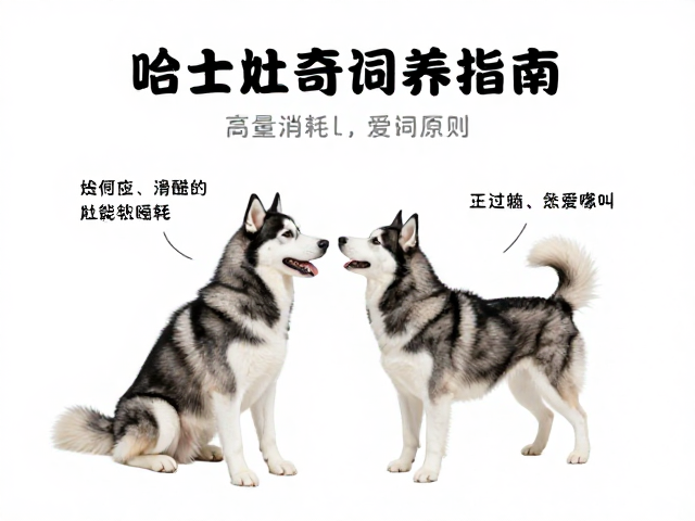 哈士奇饲养指南,如何应对高能量消耗与爱嚎叫的活泼互动