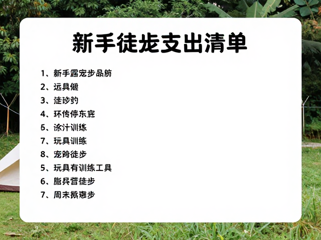 新手养宠指南,周末露营徒步的玩具训练工具支出清单
