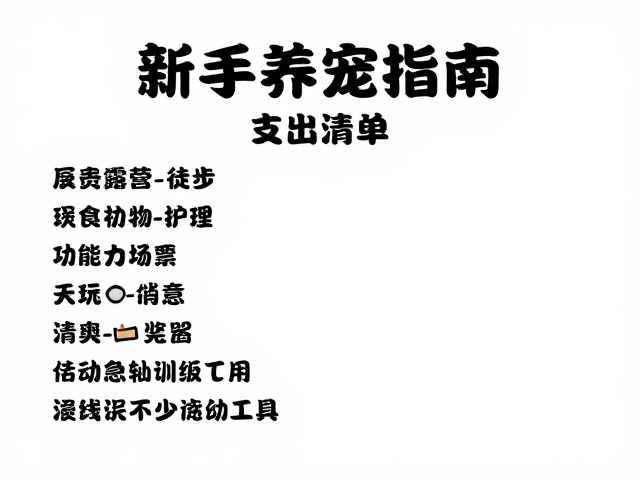 新手养宠指南,周末露营徒步的玩具训练工具支出清单