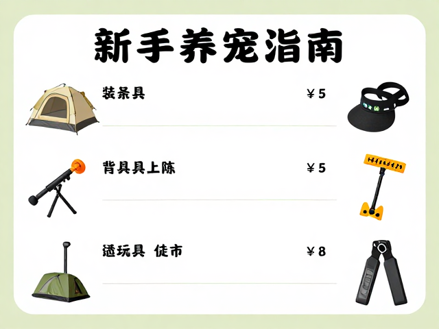 新手养宠指南,周末露营徒步的玩具训练工具支出清单