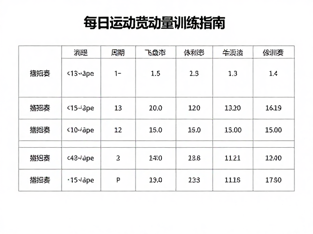 飞盘游戏每日运动量标准,提升敏捷灵活的训练指南
