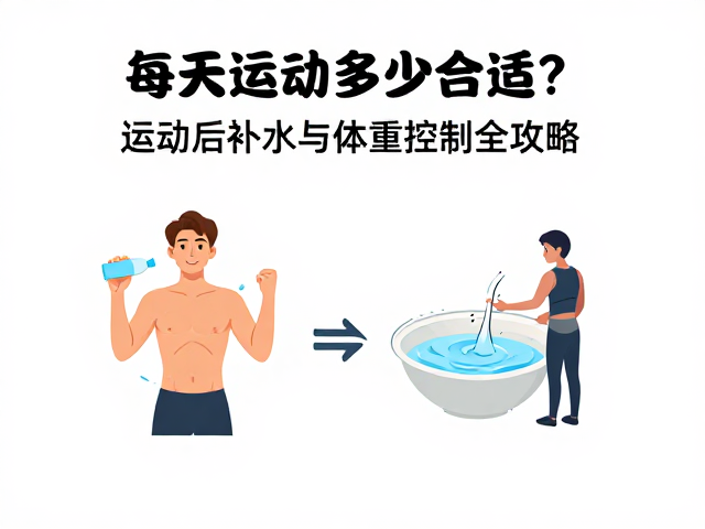 每天运动多少合适?运动后补水与体重控制全攻略