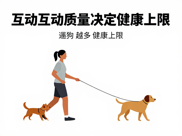 遛狗散步每日运动量标准,互动越多越健康?