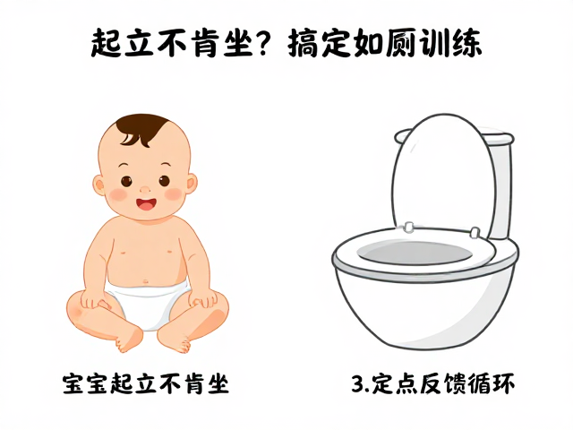 宝宝起立不肯坐?用正向反馈循环搞定定点如厕训练