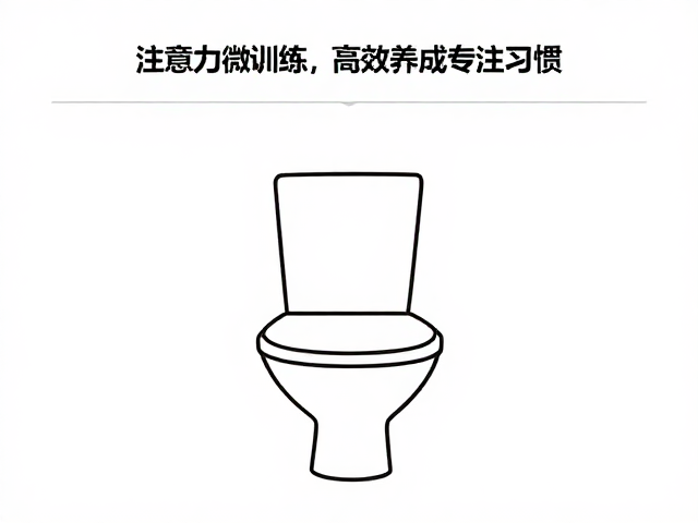 定点如厕与注意力微训练,高效养成专注习惯