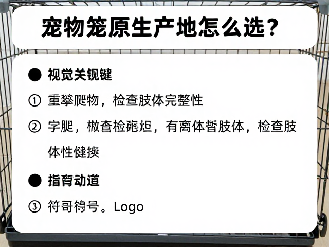 宠物笼原生产地怎么选？设置攀爬物与检查肢体完整性指南