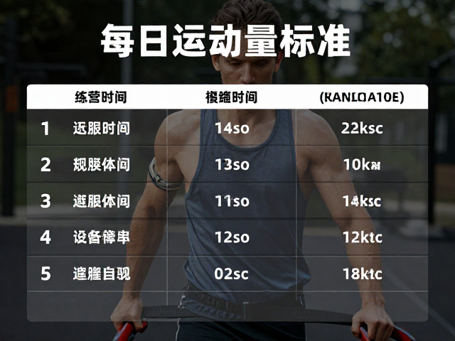 每日运动量标准，穿运动背心高效完成障碍穿越训练指南