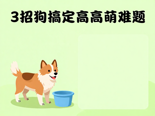 狗狗定点如厕训练，拆家预防，寻物游戏，3招搞定高萌难题