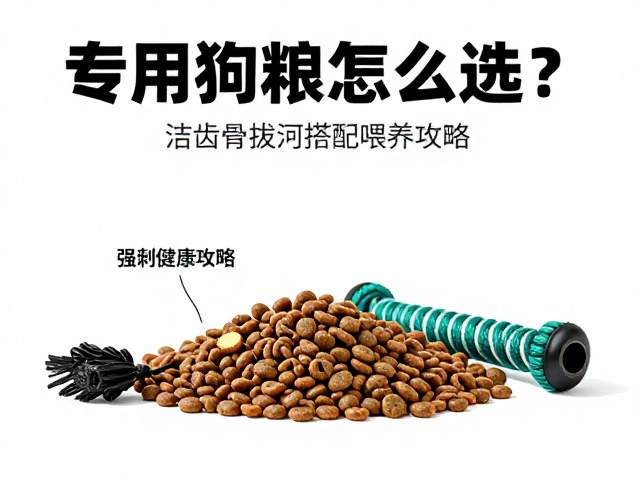 专用狗粮怎么选？洁齿骨与拔河绳搭配喂养攻略，宠物健康更安心