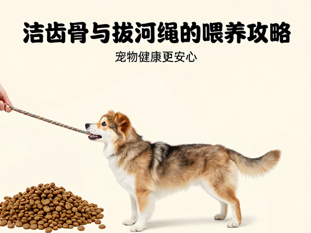 专用狗粮怎么选？洁齿骨与拔河绳搭配喂养攻略，宠物健康更安心