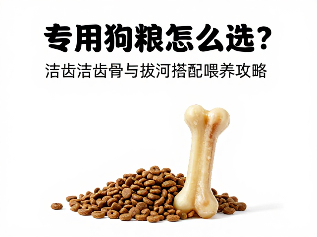 专用狗粮怎么选？洁齿骨与拔河绳搭配喂养攻略，宠物健康更安心