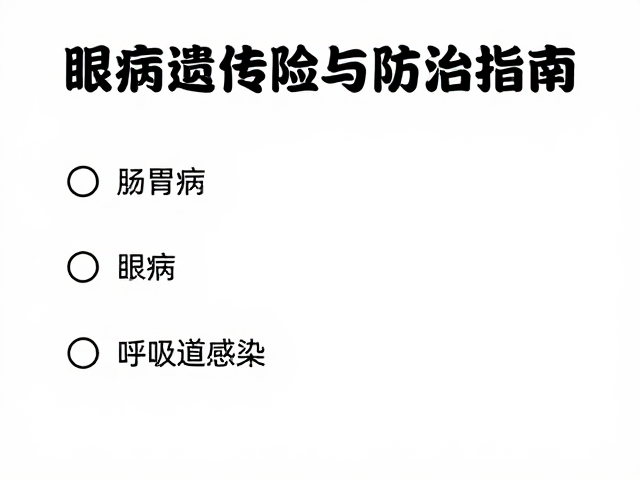 肠胃病、眼病、呼吸道感染,常见疾病遗传风险与防治指南
