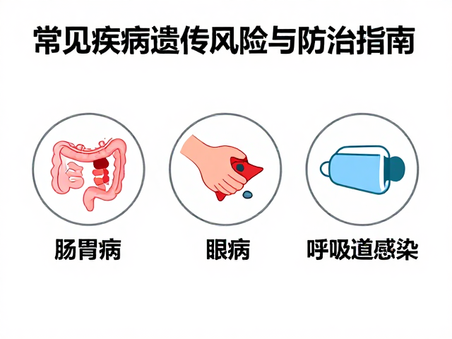肠胃病、眼病、呼吸道感染，常见疾病遗传风险与防治指南
