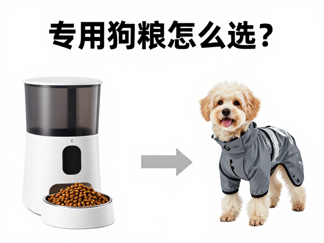专用狗粮怎么选?搭配自动喂食器与宠物雨衣,科学养宠全攻略