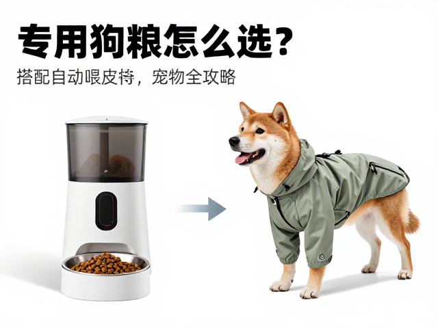 专用狗粮怎么选?搭配自动喂食器与宠物雨衣,科学养宠全攻略