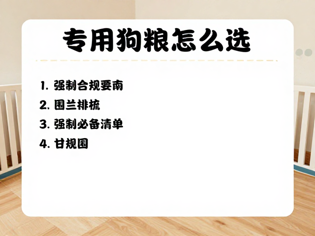 专用狗粮怎么选?围栏与针梳排梳选购指南,养宠必备清单
