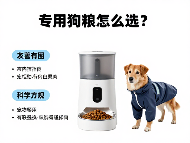 专用狗粮怎么选?搭配自动喂食器与宠物雨衣,科学养宠全攻略