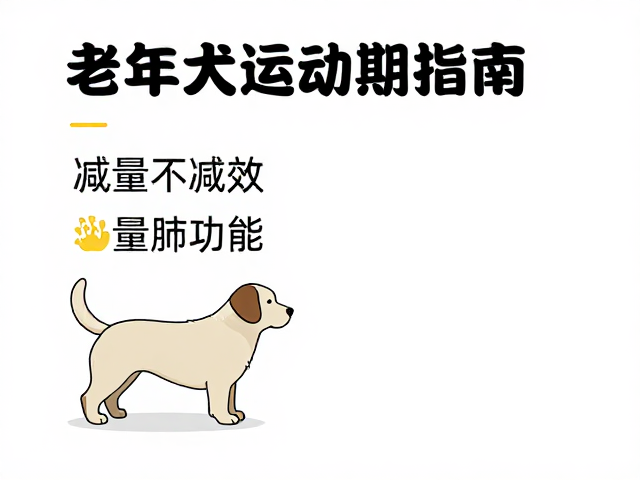 老年犬运动指南,减量不减效,科学增强心肺功能