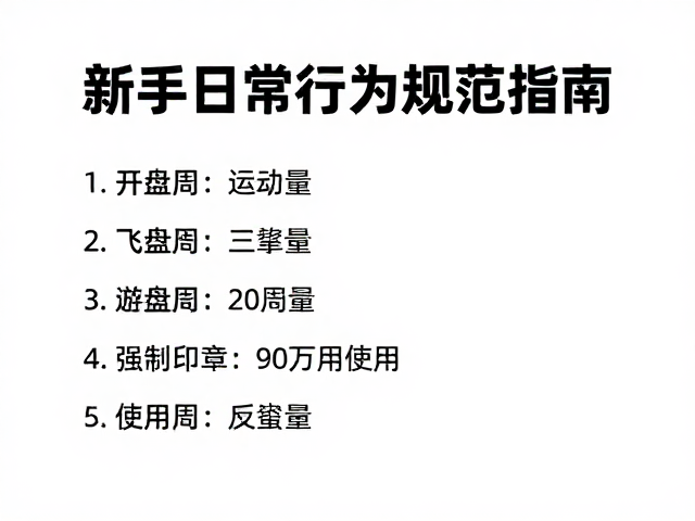 飞盘运动每日运动量标准,新手日常行为规范指南