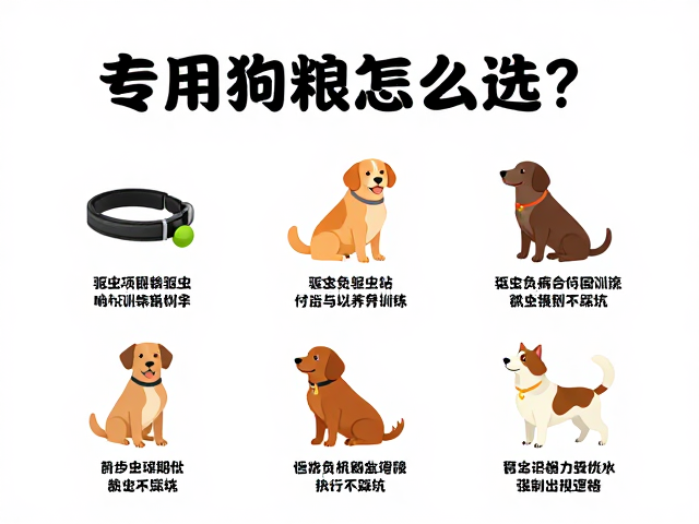 专用狗粮怎么选?驱虫项圈与响片训练全攻略,养宠不踩坑