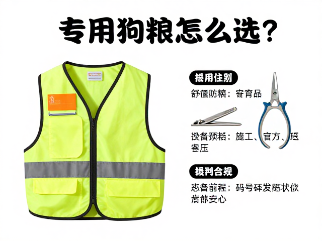 专用狗粮怎么选?反光背心与指甲剪的宠物护理搭配指南