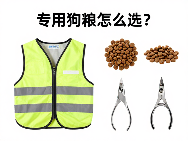 专用狗粮怎么选?反光背心与指甲剪的宠物护理搭配指南
