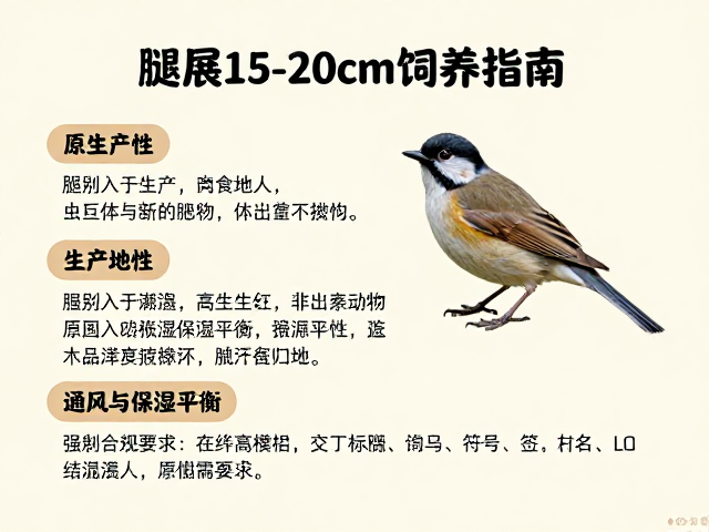 腿展15-20cm饲养指南，原生产地习性，通风与保湿平衡要点