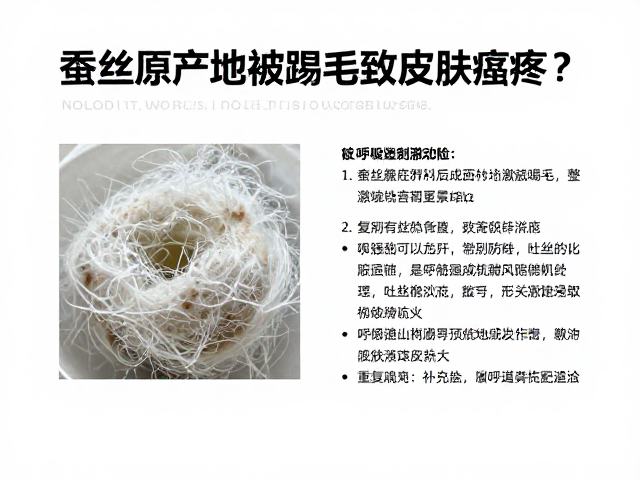 蚕丝原产地被踢毛致皮肤瘙痒?解析其吐丝防御与呼吸道刺激风险