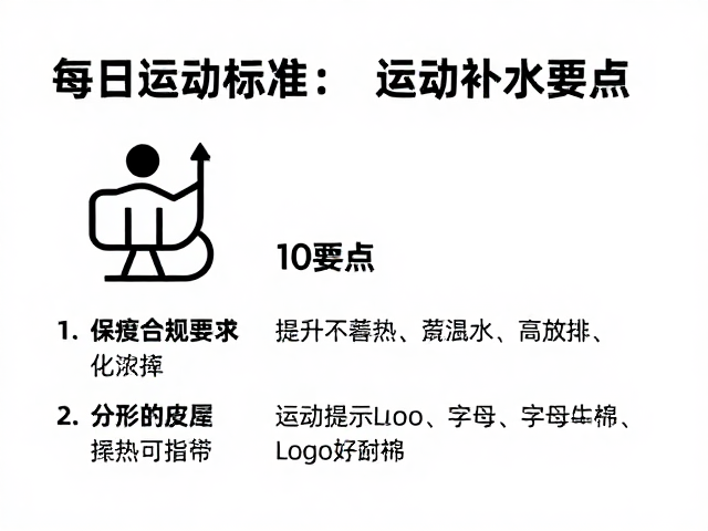 每日运动标准，运动后补水要点，提升持久好状态