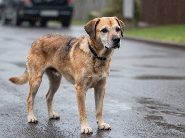 老年犬雨后运动减量,防滑避坑指南