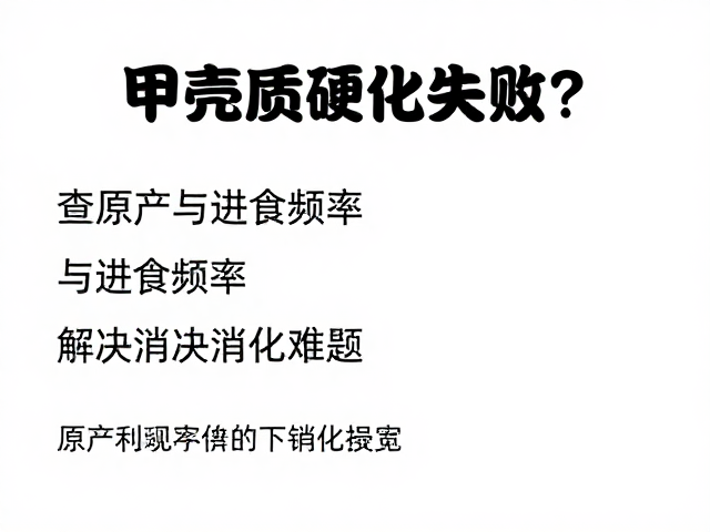 甲壳质硬化失败？查原产与进食频率，解决消化难题